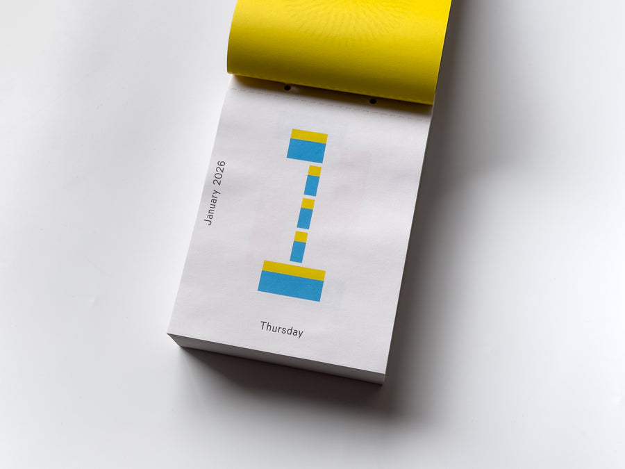 Calendar 2026 / Every day is a new day by Karel Martens