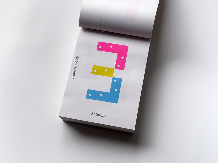 Calendar 2026 / Every day is a new day by Karel Martens