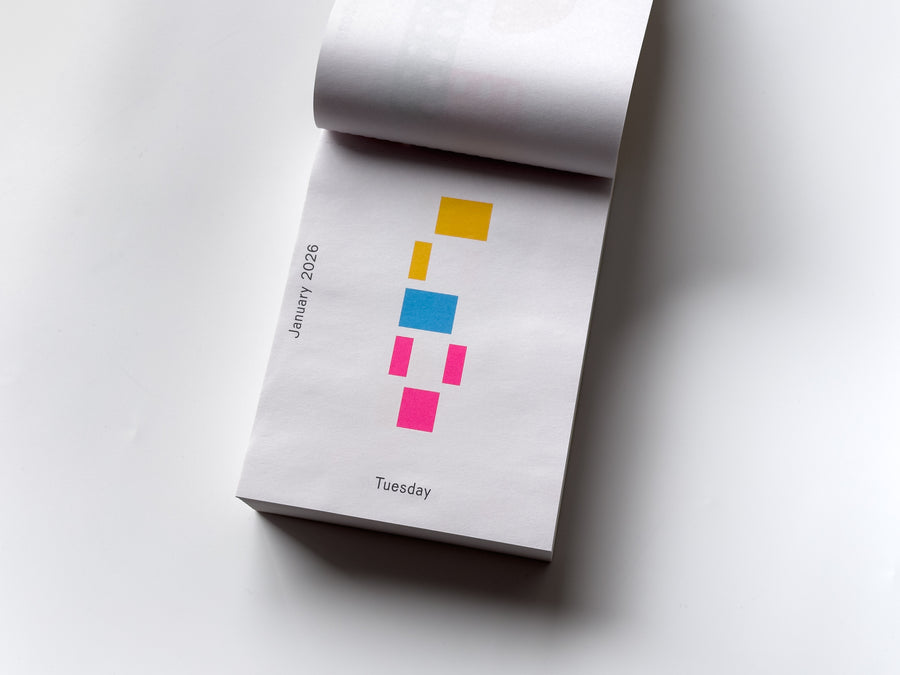 Calendar 2026 / Every day is a new day by Karel Martens