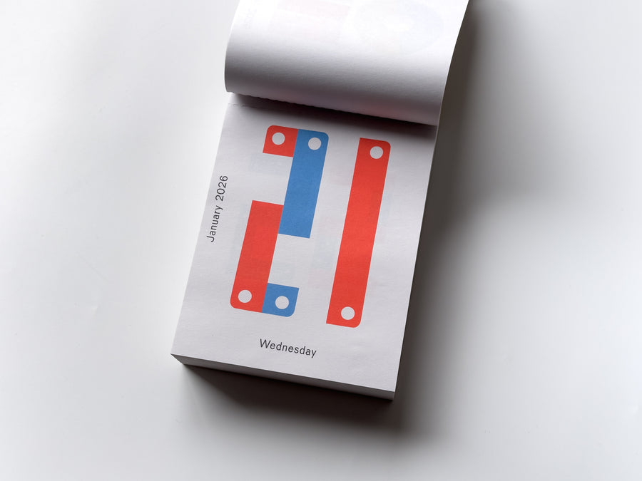 Calendar 2026 / Every day is a new day by Karel Martens