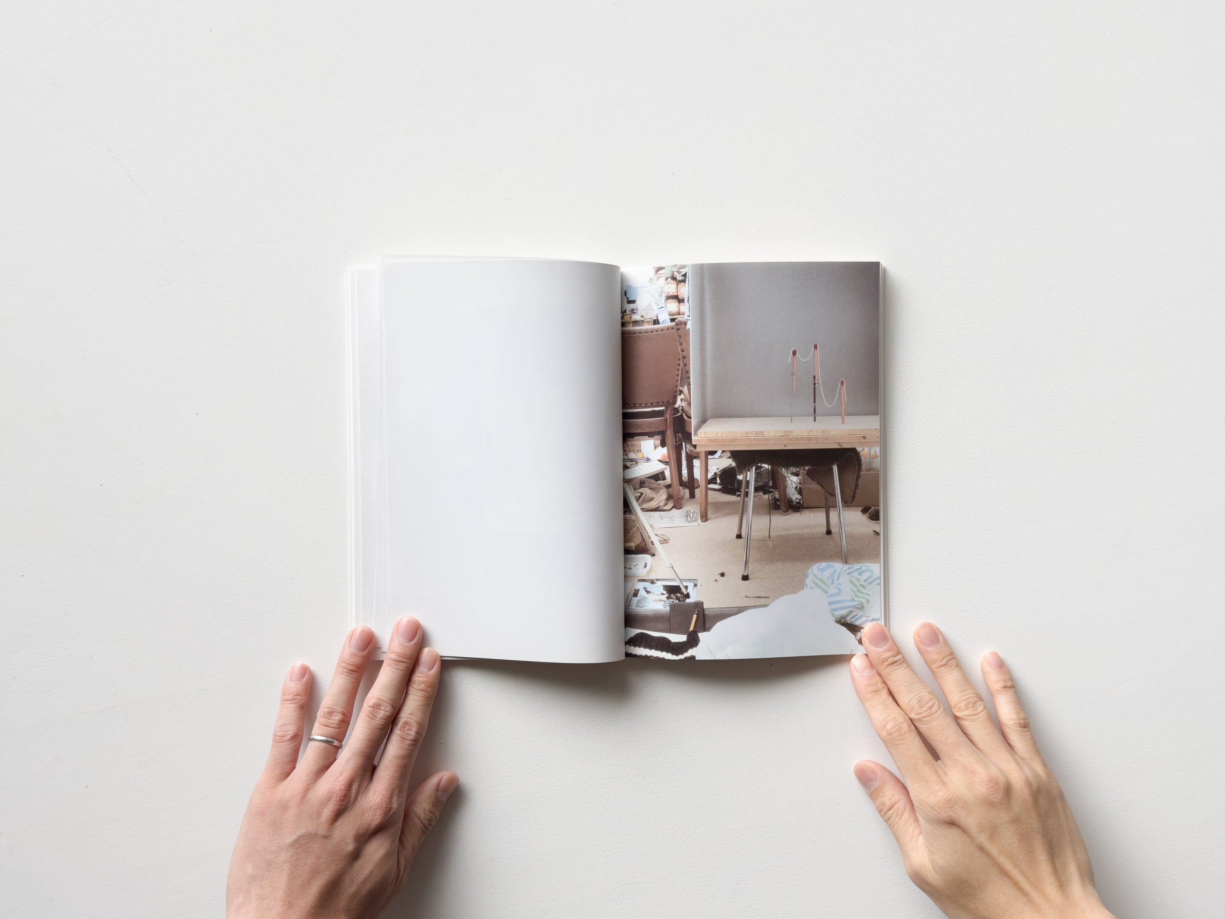 Coloured Room with Black and White Scene by Mark Manders | IACK